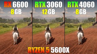 RX 6600 vs RTX 3060 vs RTX 4060  Ryzen 5 5600X  Test in 16 Games [upl. by Tedman]