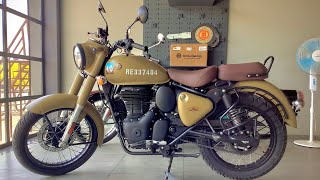 New Launch  2023 New Royal Enfield Classic 350 Signals desert sand Bs6 [upl. by Nnayd604]