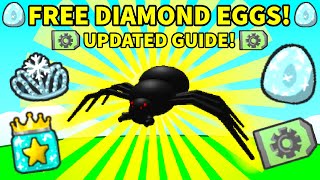 🔥 Free Diamond Egg All drops from Spider Bee Swarm Simulator Updated Guide 2023 [upl. by Spillihp]