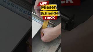 Fliesenschneider Life Hack  Einfach Genial [upl. by Naoj994]