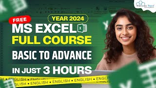 MS EXCEL Full Course for Beginners in 3 HOURS FREE  2024 Edition [upl. by Demona]