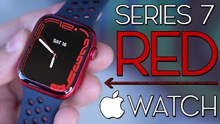 Red Apple Watch Series 7 Unboxing amp First Impressions [upl. by Barri]