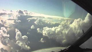 Paris to Tunis  Pilots eye view take off and landing [upl. by Kynthia987]