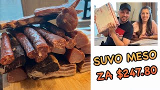 DOMAĆE SUŠENO DIMLJENO MESO U AMERICI👌🏻 Unboxing 📦 [upl. by Sherye]