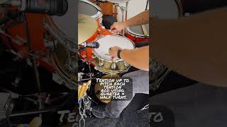 How do you get this kind of snare drum sound  shorts short drums snare tune tuning tone [upl. by Assenav]