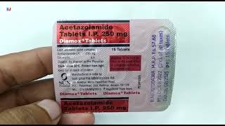 Diamox Tablet  Acetazolamide Tablets ip 250mg Uses  Diamox tablets Uses Side effects benefits dose [upl. by Bambie]