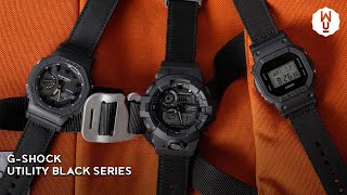 Just A Minute with the GSHOCK Utility Black Series With Cordura® Eco Fabric  Windup Watch Shop [upl. by Ielhsa486]