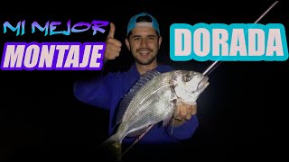 Montaje para pescar a la dorada desde playa a surfcasting [upl. by Aikemet]