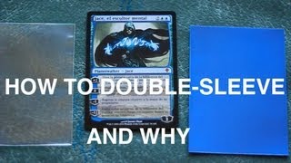 How To DoubleSleeve Your Magic The Gathering Cards AND WHY MTG [upl. by Ran890]