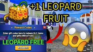 FREE LEOPARD FRUIT CODE BLOXFRUITS OP  ROBLOX [upl. by Akcira533]