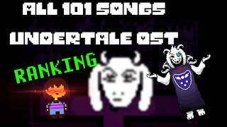 Ranking the Top 101 SONGS in the UNDERTALE SOUNDTRACK [upl. by Happy]