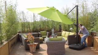 Roma 3 5m Diameter Cantilever Parasol With New Tilting Function [upl. by Lonee302]