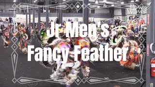 Jr Mens Fancy Feather  2 Songs  2024 Manito Ahbee Pow Wow  Powwowscom [upl. by Aytnahs]