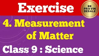 measurement of matter exercise class 9  9th science chapter 4 question answer  9th standard [upl. by Zobe]