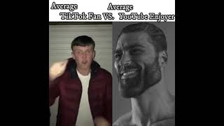 Average Tiktok Fan VS YouTube Enjoyer [upl. by Notyard]