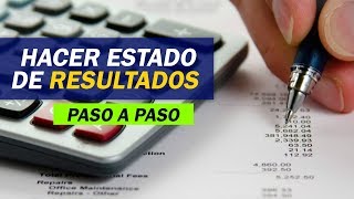 Cómo hacer un estado de resultados paso a paso  Contabilidad y Finanzas Online [upl. by Teece]