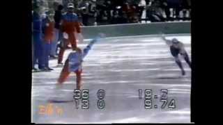 World Championships Sprint Karuizawa 1986  500 m Jansen  Mey [upl. by Nairbo]