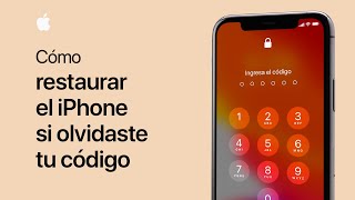 Cómo restaurar el iPhone si olvidaste tu código  Soporte técnico de Apple [upl. by Methuselah]