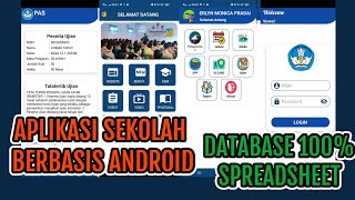 Aplikasi Sekolah Berbasis Android  Database 💯 SpreadSheet [upl. by Nemraciram735]