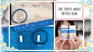 BEAUTY REVIEW The Truth about DETOXI Slimming Capsules FAKE or REAL [upl. by Sheedy886]