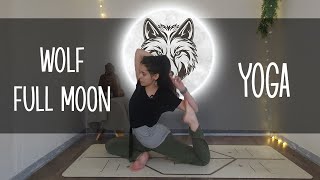 Wolf Full Moon Yoga  For Energy and Motivation [upl. by Anneg]