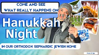 What Really Happens on Hanukkah Night in our Orthodox Sephardic Jewish Home  Hanukkah Home Tour [upl. by Thorncombe]