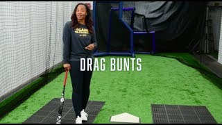 Softball Bunting How to put a drag bunt down [upl. by Georgine]