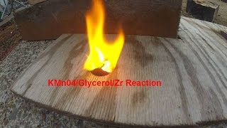 Zirconium Glycerol KMn04 reaction [upl. by Haraj]