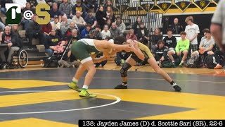 5  Delbarton at Southern Jan 24th 2024 138 Jayden James D d Scottie Sari SR 226 [upl. by Roel278]