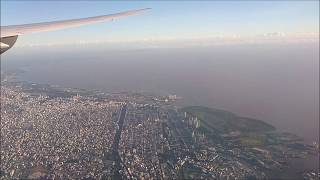 Flight LH 510 Final descent and landing in Buenos Aires EZE [upl. by Narrat]