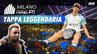 Una TAPPA LEGGENDARIA 🎾 Milano Premier Padel P1 2023  MVPADEL [upl. by Joane994]