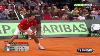 Djokovic vs Pospisil  Davis Cup Semi 2013 [upl. by Onihc]