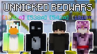 Grinding Bedwars UNNICKED Ft Unsatisfy Hawtey and Wact [upl. by Emelita]