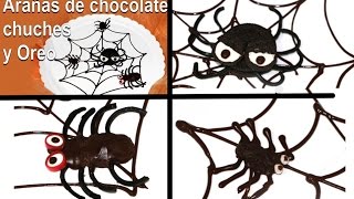 3 Arañas comestibles para Halloween Edible spiders [upl. by Tuppeny]