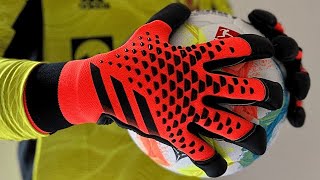 Adidas PREDATOR ACCURACY GL PRO HYBRID HEATSPAWN Goalkeeper Gloves [upl. by Luanni]