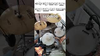 Deftones  My Own Summer  Drum Beat with sheet music [upl. by Krefetz]