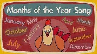 Months of the Year Song  Song for Kids  The Singing Walrus [upl. by Meriel296]