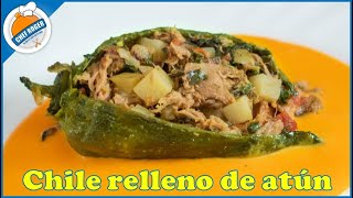 Delicioso chile relleno de atún cuaresma [upl. by Gilliam]