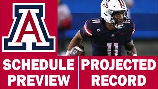 Arizona Football 2024 Schedule Preview amp Record Projection [upl. by Lark451]