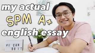 My Actual A SPM English Essay ✍🏻 Descriptive Writing Tips SPM English Paper 1 Score amp Study Tips [upl. by Arvad]