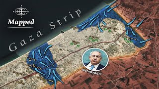 Israel Encircles the Gaza City Mapped [upl. by Garret]