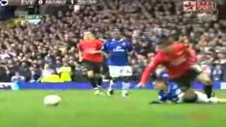 Phil Neville Solid Tackle on Cristiano Ronaldo [upl. by Eenttirb176]