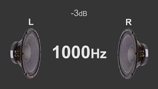 Stereo test tone Left and Right by frequency from 50Hz to 16000Hz [upl. by Helbona189]