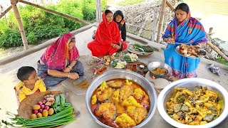 স্পেশাল মশলায় ফুলকপি দিয়ে কাতলা মাছের ঝোল সাথে মাছের মাছের মাথা দিয়ে সবজি রান্না  fish curry [upl. by Stillman]