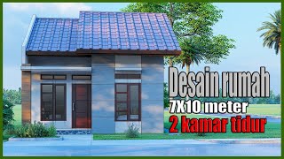 RUMAH MINIMALIS 7x10 METER 2 KAMAR TIDUR [upl. by Timrek]