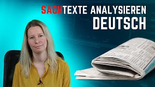 Sachtexte analysieren  Deutsch Oberstufe Abitur [upl. by Kari]