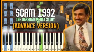 SCAM 1992  Intro Theme Song Cover  PIANO ADVANCED VERSION  BGM Remake  Music Breakdown Sony LIV [upl. by Hayimas768]