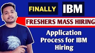 IBM Freshers Mass Hiring 🔥 Hiring Form Filling  Registration Process  Freshers Job  Direct Test [upl. by Heigho]