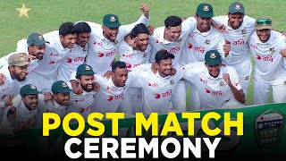 Post Match Ceremony  Pakistan vs Bangladesh  2nd Test Day 5 2024  PCB  M8A1K [upl. by Farmann]