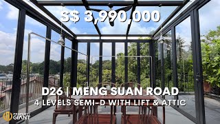 Cheap Rare Lush Greenery 4 Levels SemiD with Lift at Meng Suan Road [upl. by Addis]